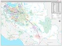 Santa Clara, Ca Carrier Route Wall Map